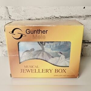 Gunther Mele Ballerina Musical Jewelry Box w/ Original Box Vintage Style